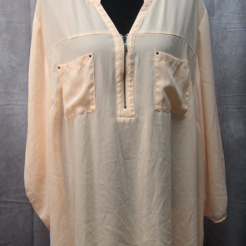 Maurices Harper 'Pale Blush LS Pullover' Top Blouse 4 (4X/26) - Picture 1 of 9